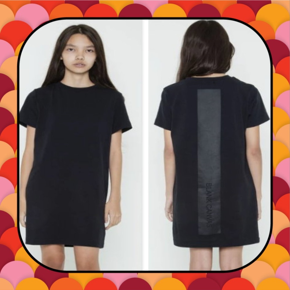 NWT Isabella Rose Taylor Blank Canvas Shirt Dress black